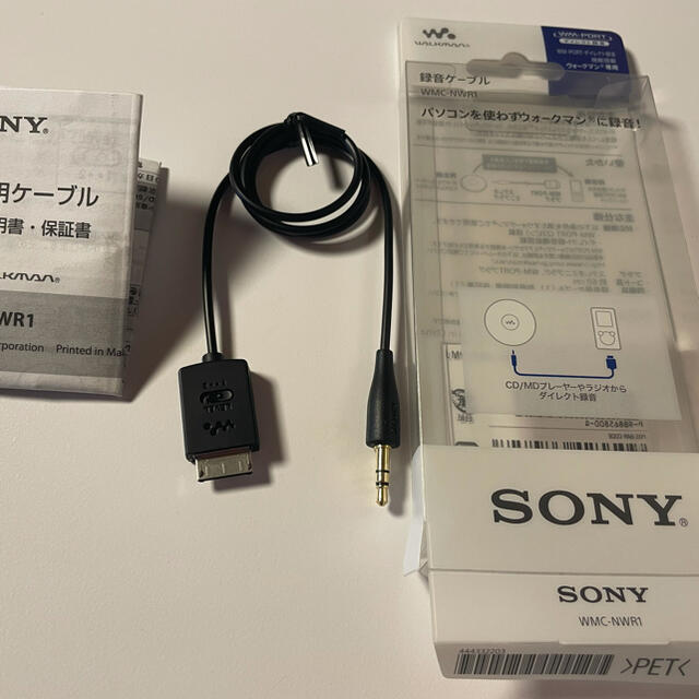 SONY(ソニー)のSONY録音ケーブルWMC-NWR1 楽器のレコーディング/PA機器(ケーブル)の商品写真