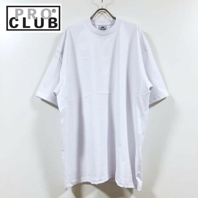 新品 プロクラブ 無地 半袖Tシャツ ヘビーウエイト  白 透けない メンズのトップス(Tシャツ/カットソー(半袖/袖なし))の商品写真