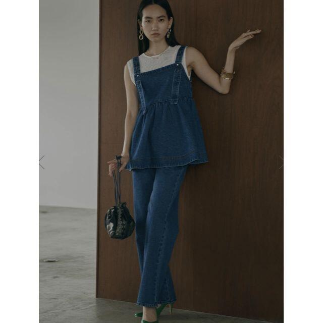 全国 Ameri アメリ Frill Denim Set Up 21 Ss おすすめの人気 W Southern Eye Com