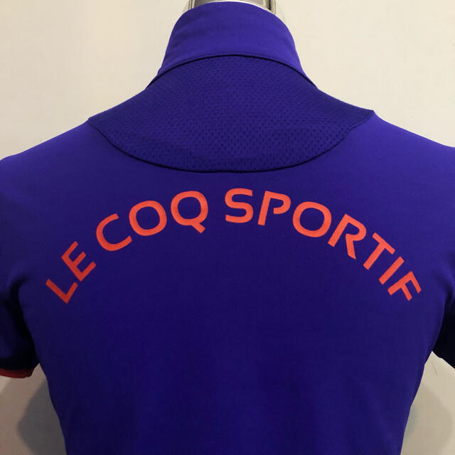 le coq sportif(ルコックスポルティフ)のルコックゴルフ スポーツ ウェア シャツ レディース パープル Mサイズ スポーツ/アウトドアのゴルフ(ウエア)の商品写真