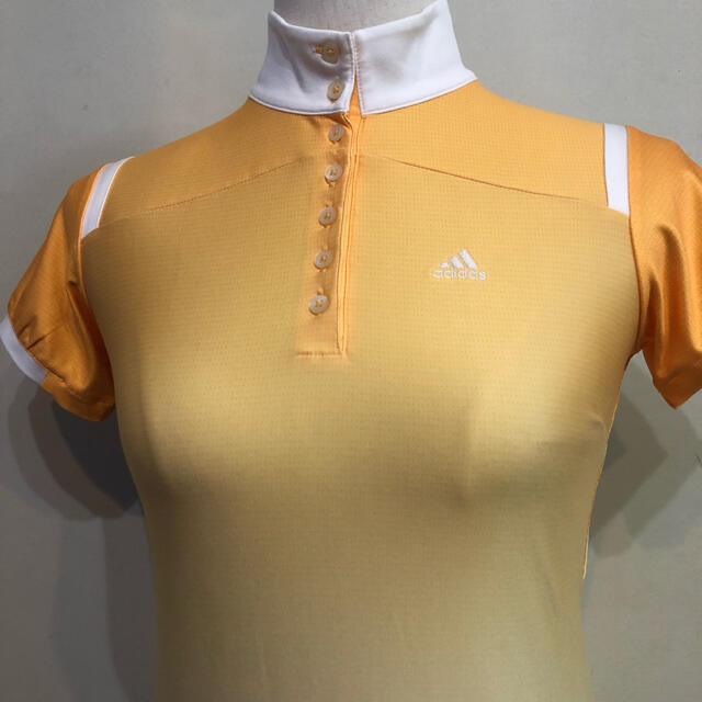 adidas(アディダス)のアディダスゴルフ スポーツ ウェア シャツ オレンジ グラデーション XSサイズ スポーツ/アウトドアのゴルフ(ウエア)の商品写真