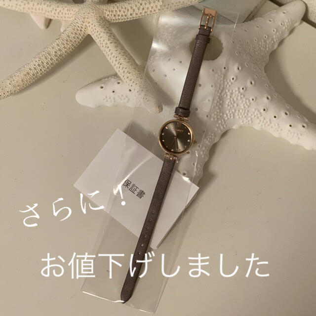 ABISTE(アビステ)のアビステ　ABISTE レザー腕時計　ゴールド　ブラウン　新品未使用 レディースのファッション小物(腕時計)の商品写真