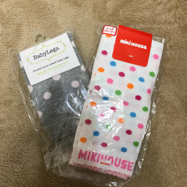 mikihouse(ミキハウス)のミキハウス&BabyLegs✴︎レッグウォーマーset キッズ/ベビー/マタニティのこども用ファッション小物(レッグウォーマー)の商品写真