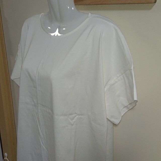 UNIQLO(ユニクロ)のUNIQLO、マーセライズコットンボートネックTシャツ メンズのトップス(Tシャツ/カットソー(半袖/袖なし))の商品写真