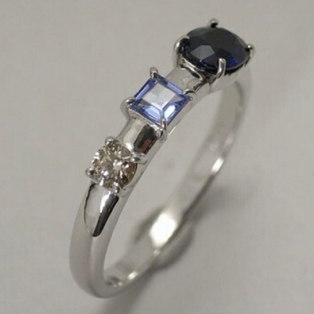 ご専用です　サファイア　タンザナイト　ダイヤモンドリング レディースのアクセサリー(リング(指輪))の商品写真
