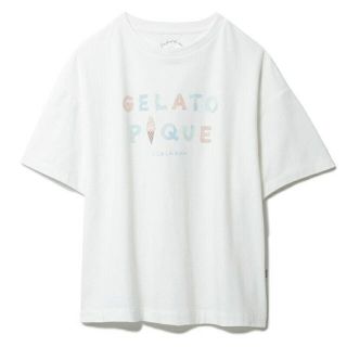 ジェラートピケ(gelato pique)のアイスクリームロゴワンポイントTシャツ gelato pique ジェラートピケ(Tシャツ(半袖/袖なし))