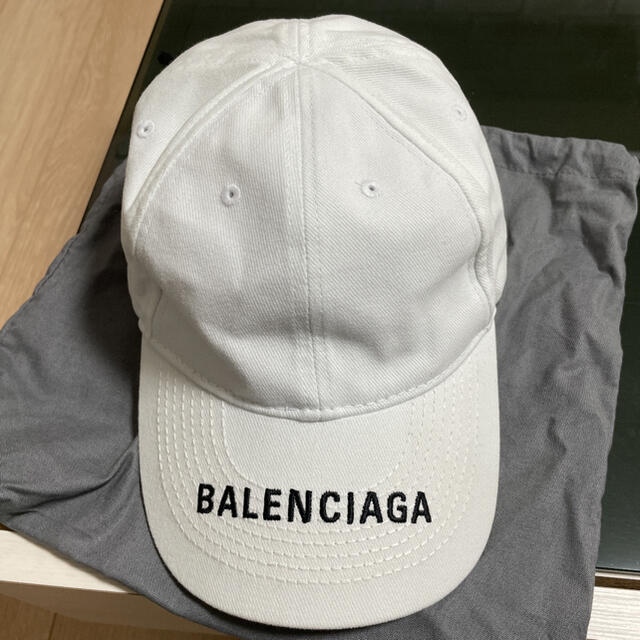 バレンシアガ　ロゴ　キャップ　帽子　レシート付き