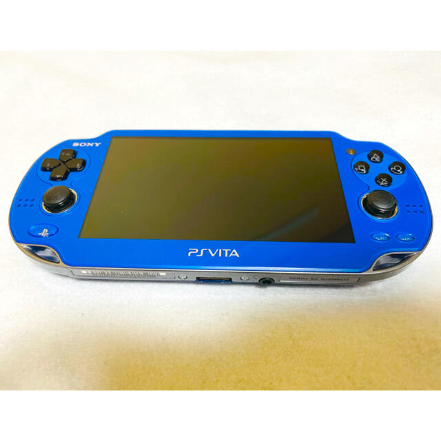 PlayStation Vita(プレイステーションヴィータ)のPSVita PCH-1000 ZA04 サファイアブルー 動作確認済み エンタメ/ホビーのゲームソフト/ゲーム機本体(家庭用ゲーム機本体)の商品写真