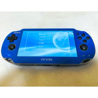 プレイステーションヴィータ(PlayStation Vita)のPSVita PCH-1000 ZA04 サファイアブルー 動作確認済み(家庭用ゲーム機本体)