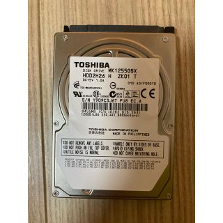 トウシバ(東芝)の東芝・120GB・2.5インチHDD(PCパーツ)