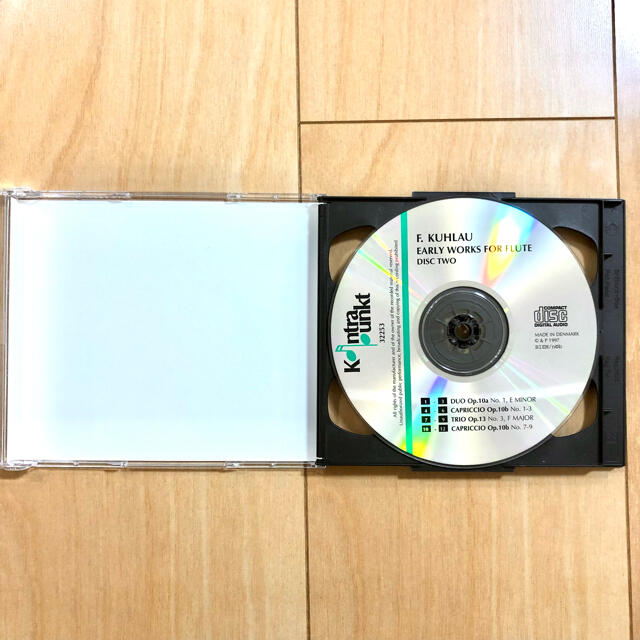 クーラウ 1,2,3本のフルートのための初期作品集 2枚組 エンタメ/ホビーのCD(クラシック)の商品写真