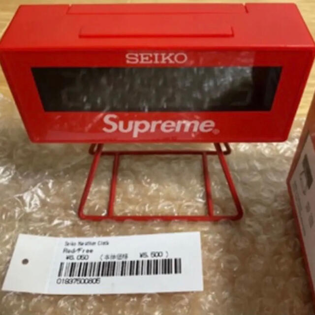 人気SALE新品】 Supreme - Supreme Seiko Marathon Clock 時計の通販