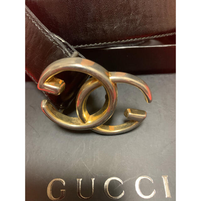 Gucci(グッチ)のオールドGucci グッチレザーベルト レディースのファッション小物(ベルト)の商品写真