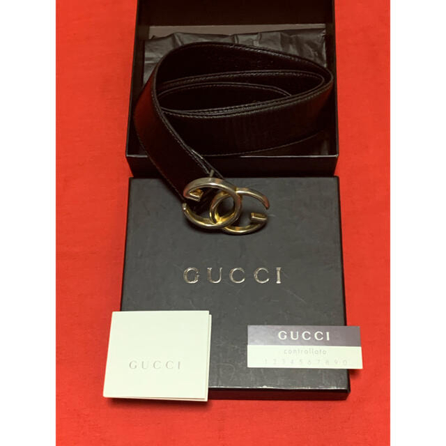 Gucci(グッチ)のオールドGucci グッチレザーベルト レディースのファッション小物(ベルト)の商品写真