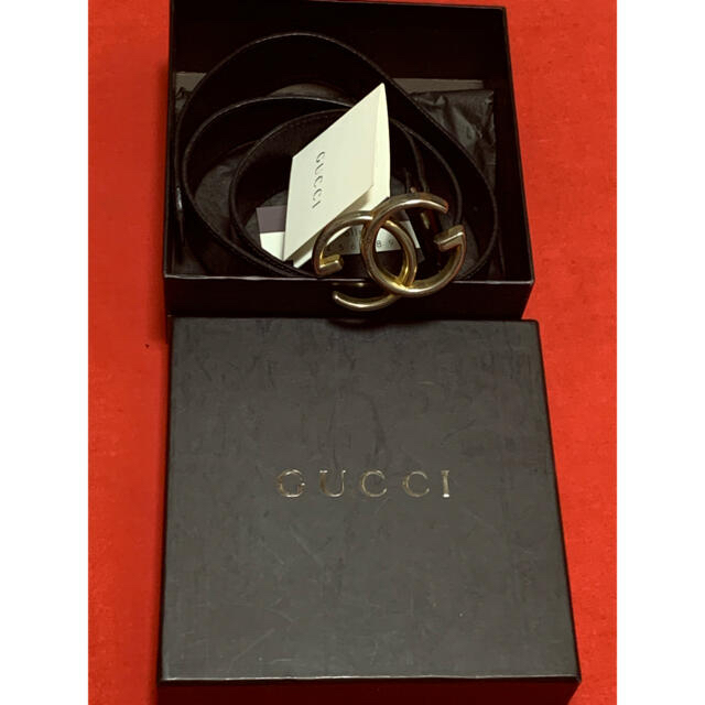 Gucci(グッチ)のオールドGucci グッチレザーベルト レディースのファッション小物(ベルト)の商品写真