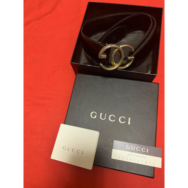 Gucci(グッチ)のオールドGucci グッチレザーベルト レディースのファッション小物(ベルト)の商品写真