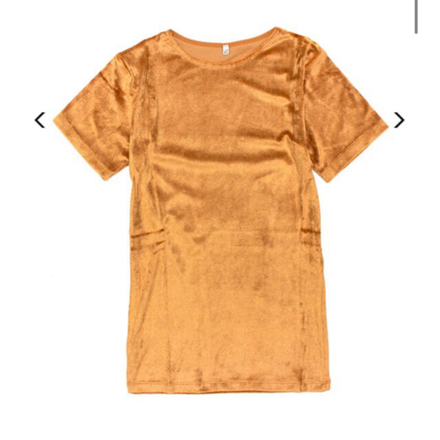 新品未使用　baserange ベロア　Tシャツ　omo キャメル　s | フリマアプリ ラクマ