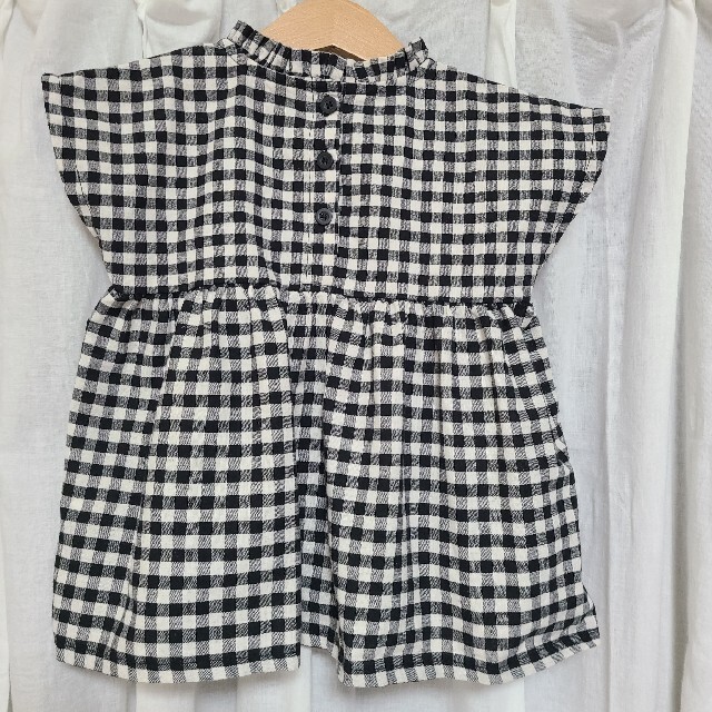 チェック トップス チュニック キッズ/ベビー/マタニティのキッズ服女の子用(90cm~)(Tシャツ/カットソー)の商品写真