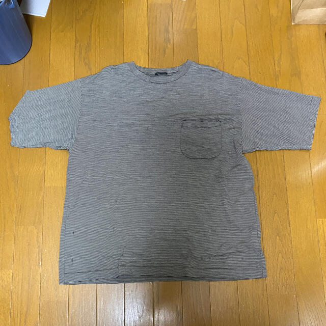 COMOLI(コモリ)のcomoli  コモリ　19ss ウール天竺半袖ボーダーTシャツ サイズ2 メンズのトップス(Tシャツ/カットソー(半袖/袖なし))の商品写真