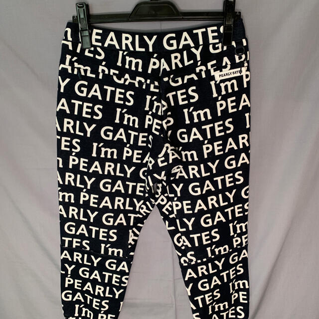 PEARLY GATES(パーリーゲイツ)のPEARLY GATES レディス　ジョガーパンツ　紺　S スポーツ/アウトドアのゴルフ(ウエア)の商品写真