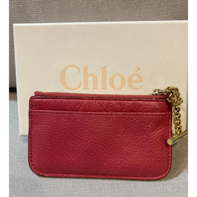 Chloe(クロエ)のChloe クロエ キーリング付き コインケース 小銭入れ ピンク レディースのファッション小物(コインケース)の商品写真