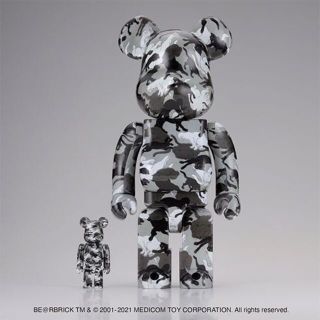 メディコムトイ(MEDICOM TOY)のBE@RBRICK 石川真澄「猫しぐさ名採模様」 100% ＆ 400%(その他)