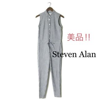 スティーブンアラン(steven alan)のSteven Alan オールインワン　サロペット　ギンガムチェック　イエナ(サロペット/オーバーオール)