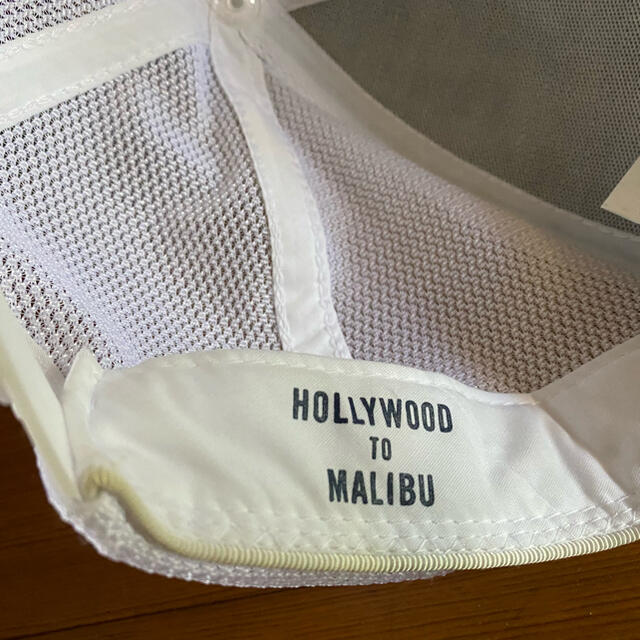 Ron Herman(ロンハーマン)のRHC×Hollywood to malibuコラボキャップ白 メンズの帽子(キャップ)の商品写真