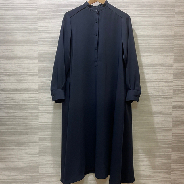 Graphpaper ワンピース Satin Band Collar Dress 全国宅配無料 8568円