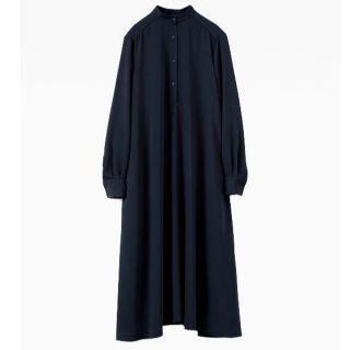 ハイク(HYKE)のGraphpaper ワンピース Satin Band Collar Dress(ロングワンピース/マキシワンピース)