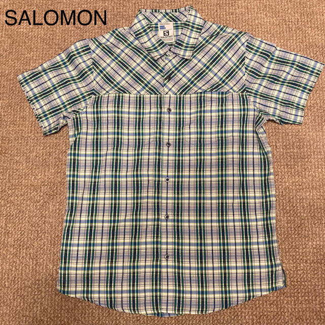 SALOMON(サロモン)の美品！【複数割】サロモン　SALOMON 半袖シャツ　軽量快適　Mサイズ メンズのトップス(シャツ)の商品写真