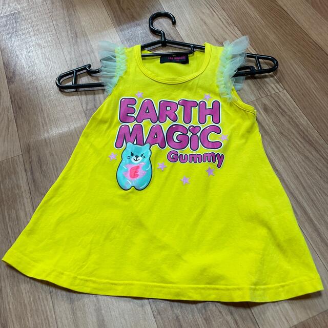 EARTHMAGIC(アースマジック)のアース ノースリーブ キッズ/ベビー/マタニティのキッズ服女の子用(90cm~)(Tシャツ/カットソー)の商品写真