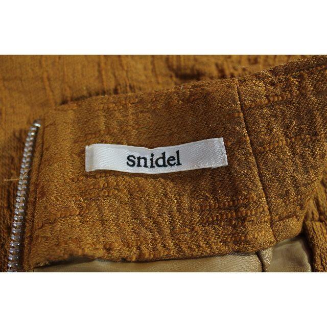 SNIDEL(スナイデル)のミニスカート タイト 夏 オレンジ 無地 スナイデル snidel 《美品》 レディースのスカート(ミニスカート)の商品写真