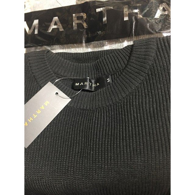 MARTHA(マーサ)の新品MARTHA・Sneak   サマーニット ワンピース　ブラック　M レディースのワンピース(ロングワンピース/マキシワンピース)の商品写真