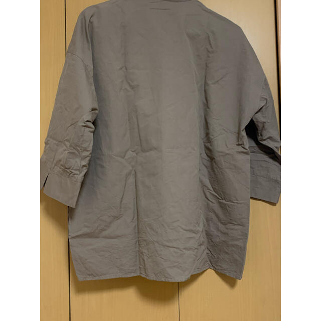 MUJI (無印良品)(ムジルシリョウヒン)の無印良品　ブラウンシャツ レディースのトップス(シャツ/ブラウス(長袖/七分))の商品写真