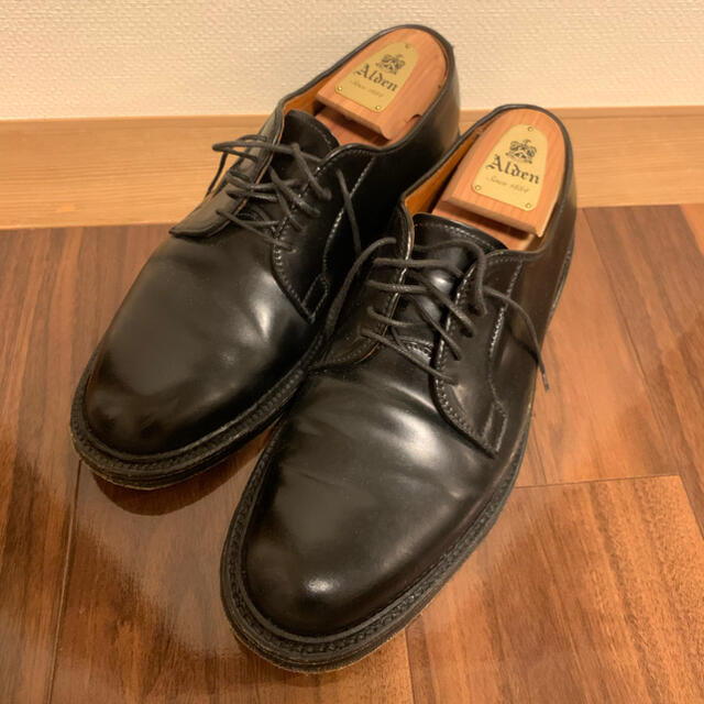 Alden(オールデン)の ALDEN オールデン 9901 プレーントゥ シューズ ブラック ブルッチャ メンズの靴/シューズ(ドレス/ビジネス)の商品写真