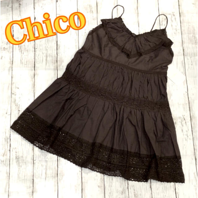 who's who Chico(フーズフーチコ)の＊新品未使用♪who's who Chico コットン膝丈ワンピース＊ レディースのワンピース(ひざ丈ワンピース)の商品写真