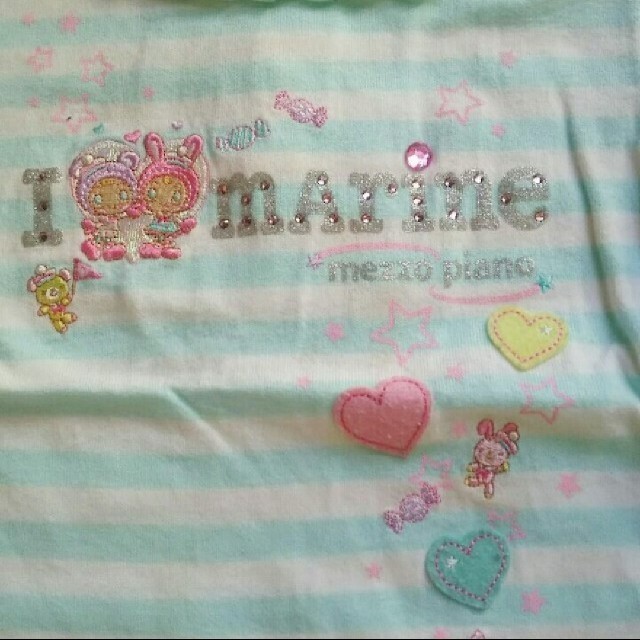 mezzo piano(メゾピアノ)のメゾピアノ ベビーTシャツ  100 キッズ/ベビー/マタニティのキッズ服女の子用(90cm~)(Tシャツ/カットソー)の商品写真