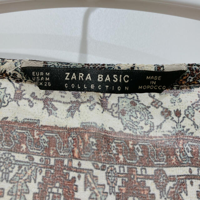 ZARA(ザラ)のZARA 柄羽織　カーディガン  レディースのトップス(カーディガン)の商品写真