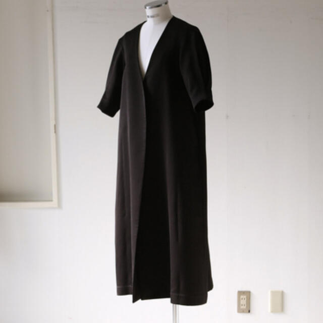 RIM.ARK Puffsleeve long gown black 36 レディースのジャケット/アウター(ロングコート)の商品写真