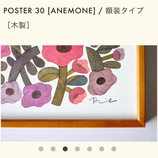 IDEE(イデー)の【美品】IDEE BIRDS’ WORDS POSTER 30 ANEMONE エンタメ/ホビーの美術品/アンティーク(絵画/タペストリー)の商品写真