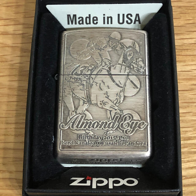 アーモンドアイ ジッポ ZIPPO ジッポー 競馬グッズ オイルライター