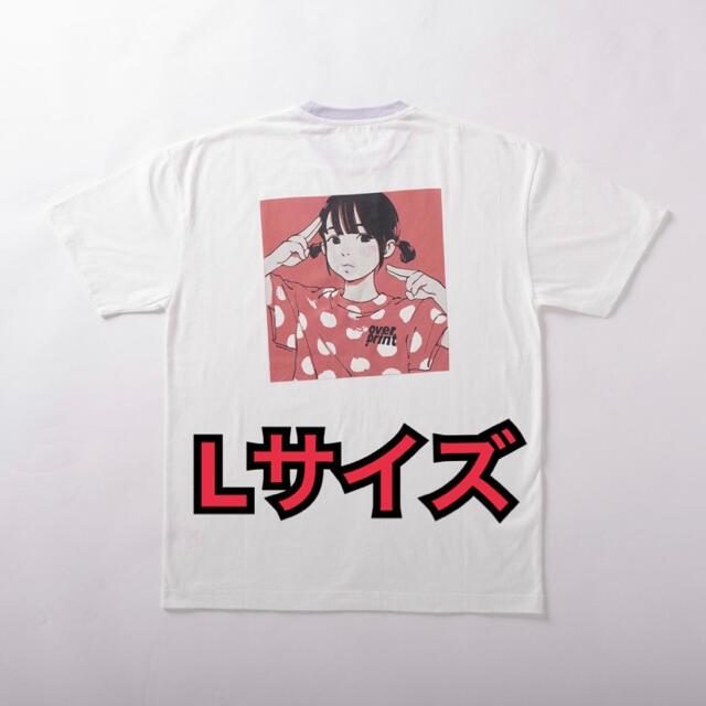 【Lサイズ】OVERPRINT × なえなの 古塔つみ Tシャツ