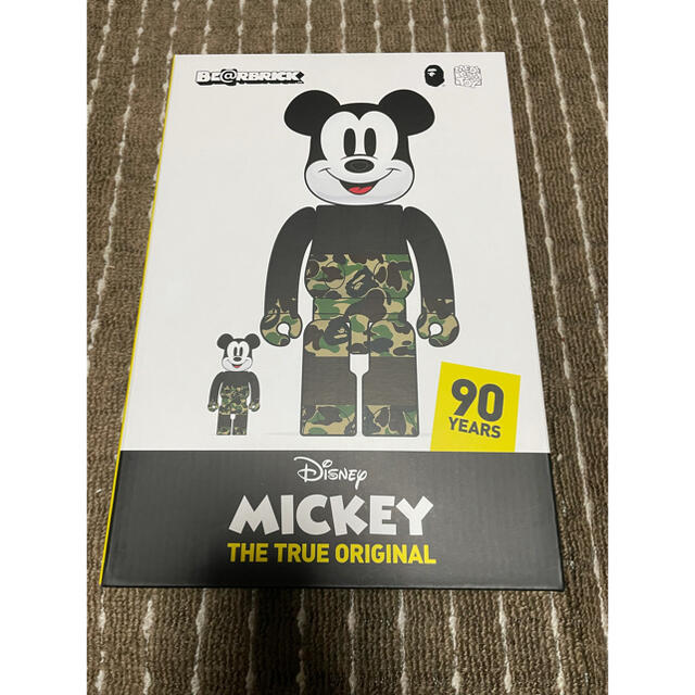 アニメ/ゲームBE@RBRICK BAPE MICKEY MOUSE 100％ & 400％