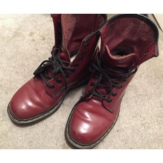 ドクターマーチン(Dr.Martens)のDr. Martens 8ホールブーツ 赤 最終(ブーツ)