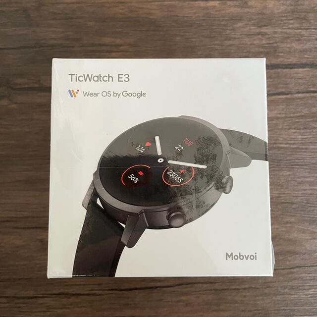 【未開封】TicWatch E3 ブラック Wear OS by Google メンズの時計(腕時計(デジタル))の商品写真