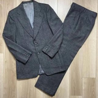 エルメネジルドゼニア(Ermenegildo Zegna)の定価25万伊製GRITTIエルメネジルドゼニアバーズアイ柄ウール地シングルスーツ(セットアップ)