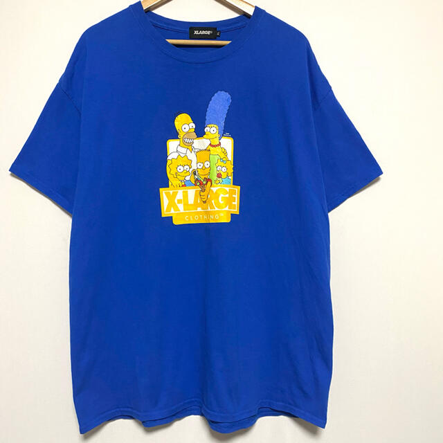 XLARGE(エクストララージ)のXLARGE エクストララージ シンプソンズ コラボ Tシャツ ブルー XL メンズのトップス(Tシャツ/カットソー(半袖/袖なし))の商品写真