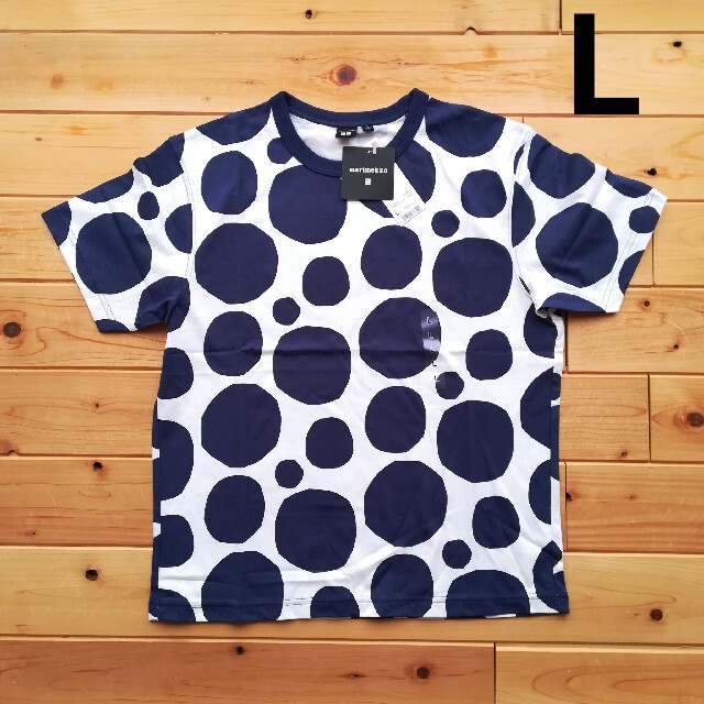 Lサイズ　マリメッコ  marimekko　Tシャツ　 ユニクロ　半袖　水玉