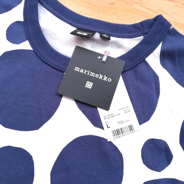 Lサイズ　マリメッコ  marimekko　Tシャツ　 ユニクロ　半袖　水玉